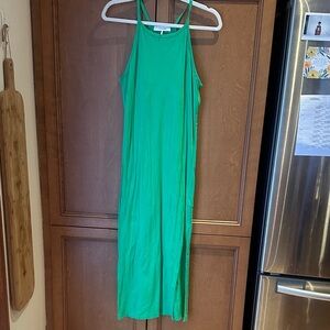 Frame Green Sleeveless Maxi Dress